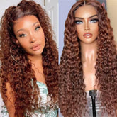 Long Curly Lace Front 100% Human Hair Wig - Anellace